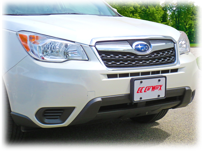 Front License Bracket to fit the 2014-15-16 Subaru Forester 2.5i (non-Turbo) by C&C CarWorx