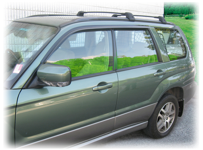 Customer testimonials confirm overwhelming satisfaction with the C&C CarWorx set of two Tape-On Outside-Mount Window Visor Rain Guards to fit 2003-04-05-06-07-08 Subaru Forester models 