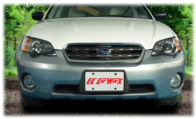 Front License Bracket to fit the 2005-7 Subaru Outback and 2003-2006 Baja by C&C CarWorx