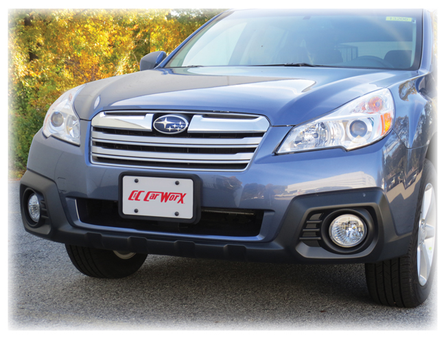 Customer testimonials confirm overwhelming satisfaction with the Front License Bracket to fit the 2013-2014 Subaru Outback Wagon by C&C CarWorx