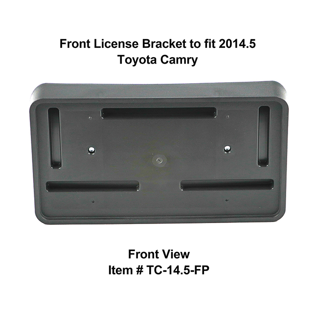 Front View of Front License Bracket TC-14.5-FP to fit 2014.5 Toyota Camry