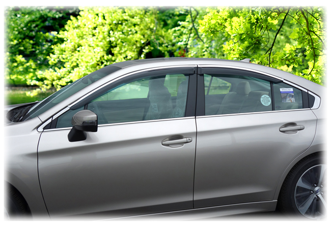 2015-2016 Subaru Legacy Sedan window visor rain guards