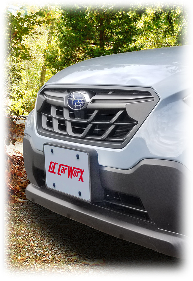 Subaru License Plate Frame - Subaru Logo - Polished