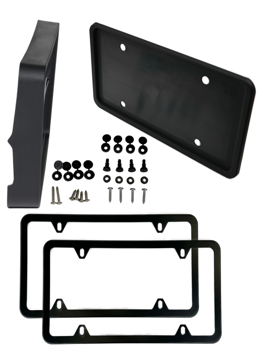 Ascent 2019-2022 Front and Rear Brackets with black Powder Coated Frames (A-19-FP-C-FB)