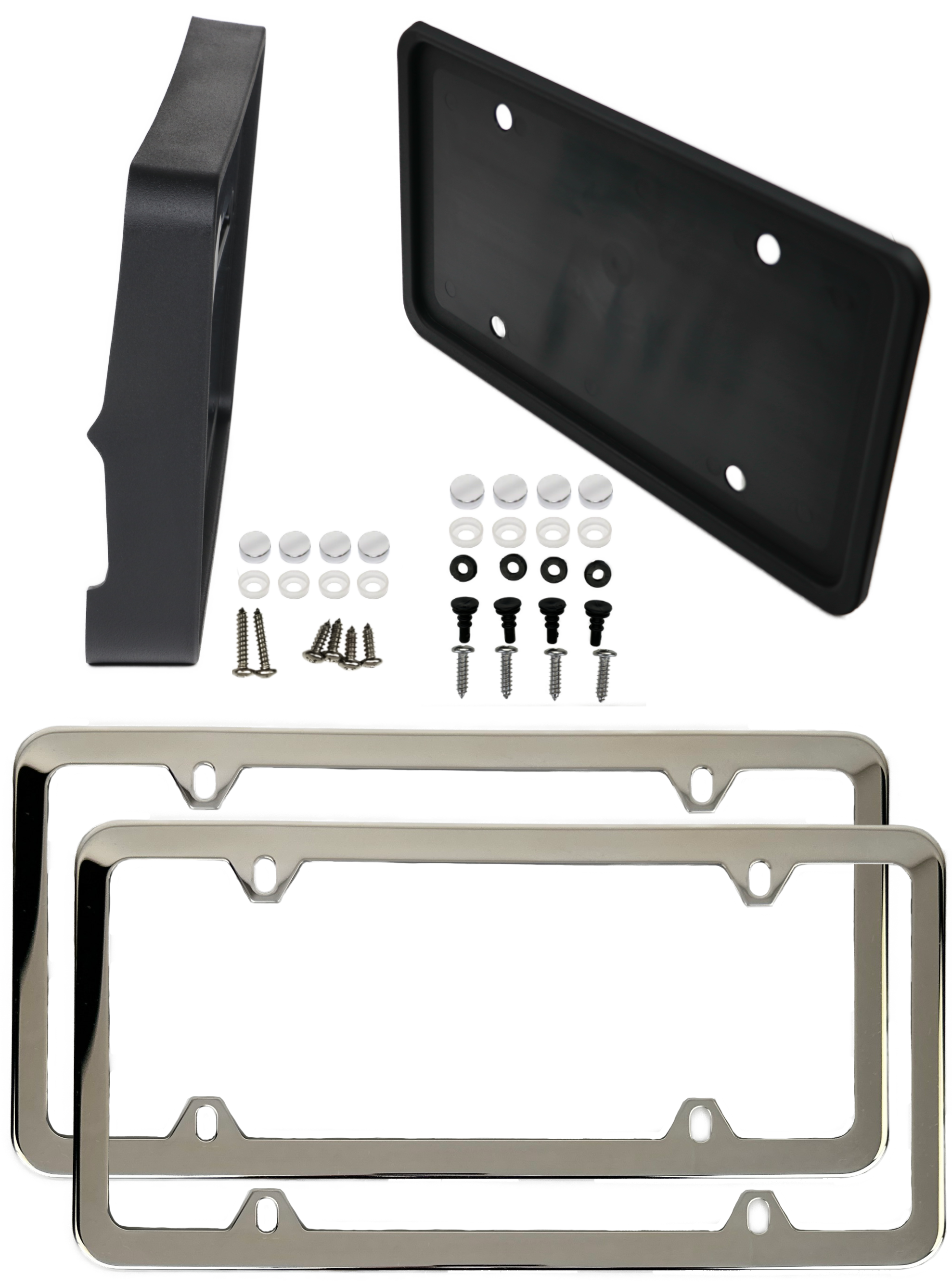Ascent 2019-2022 Front and Rear Brackets with Stainless steel chrome f ...