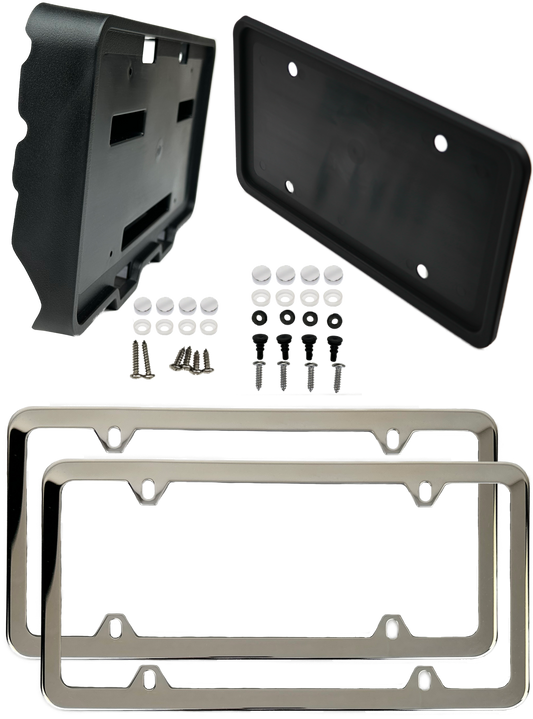 Subaru Legacy 2023-2025 front and rear bracket with Stainless Steel frame combo set (LS-23-FP-C-FS)