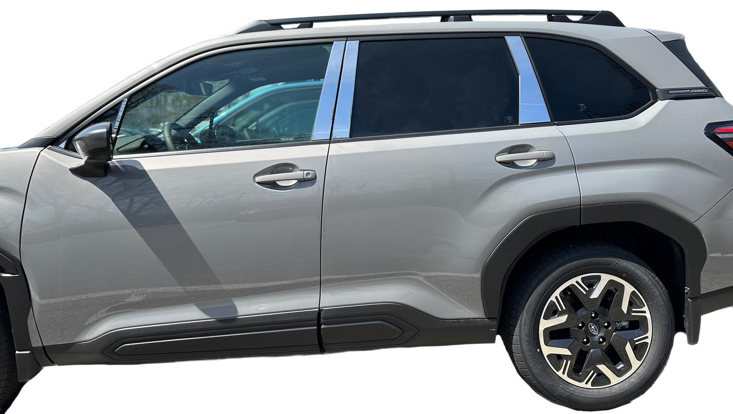 Forester Stainless Steel Pillar covers with Chrome Finish (FO-25-PM)