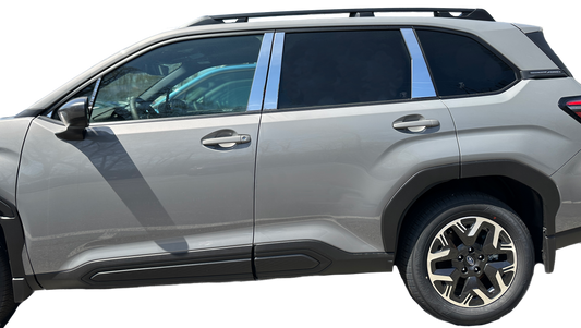 Forester Stainless Steel Pillar covers with Chrome Finish (FO-25-PM)